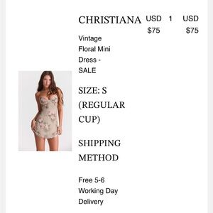 Brand new floral mini house of cb size small with tags